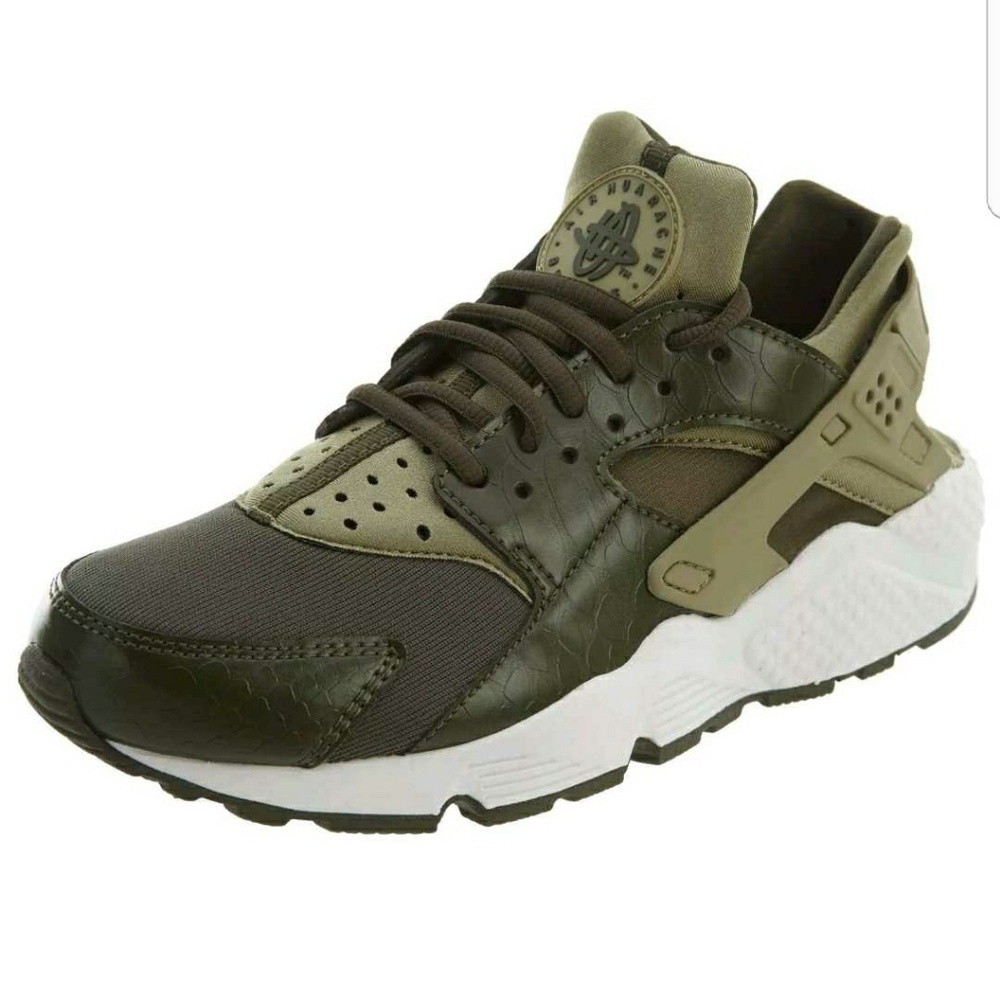 Nike Huarache Elite W Olive satin leather shoe - Picture 7 of 8